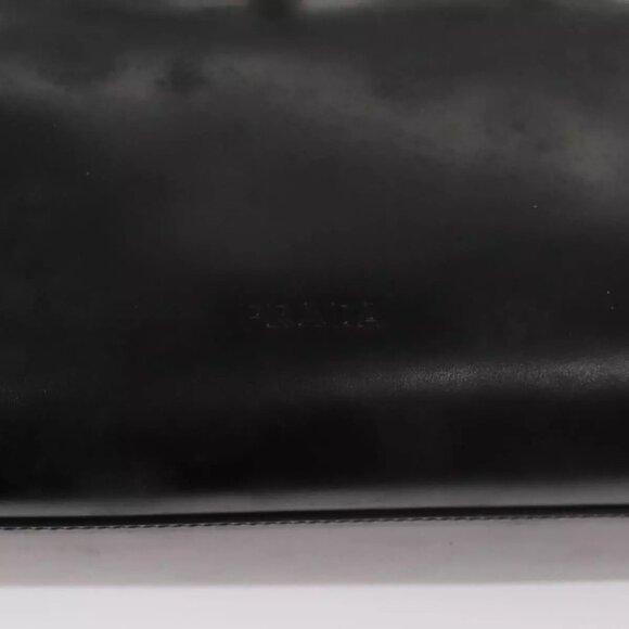 PRADA Hand Bag Leather Black Auth - Picture 8 of 15